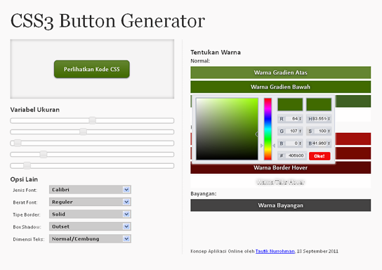 css3 button generator