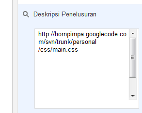 URL File CSS Eksternal