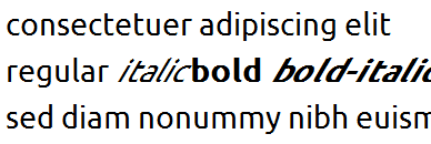 Font italic tampak terlalu miring, bahkan dan dalam beberapa browser, font bold akan tampak begitu tebal